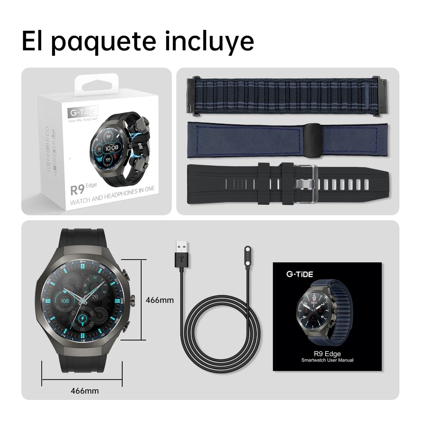 Smartwatch + Auriculares 2 en 1